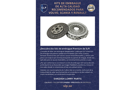 XB-022ES, SLP A5 sheet clutch kits spanish